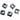 Main Image for Middle Atlantic 10-32 Cage Nuts - 50 Pieces