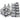 Alternate-Image1 Image for StarTech 50 Pkg M6 Mounting Screws and Cage Nuts, TAA