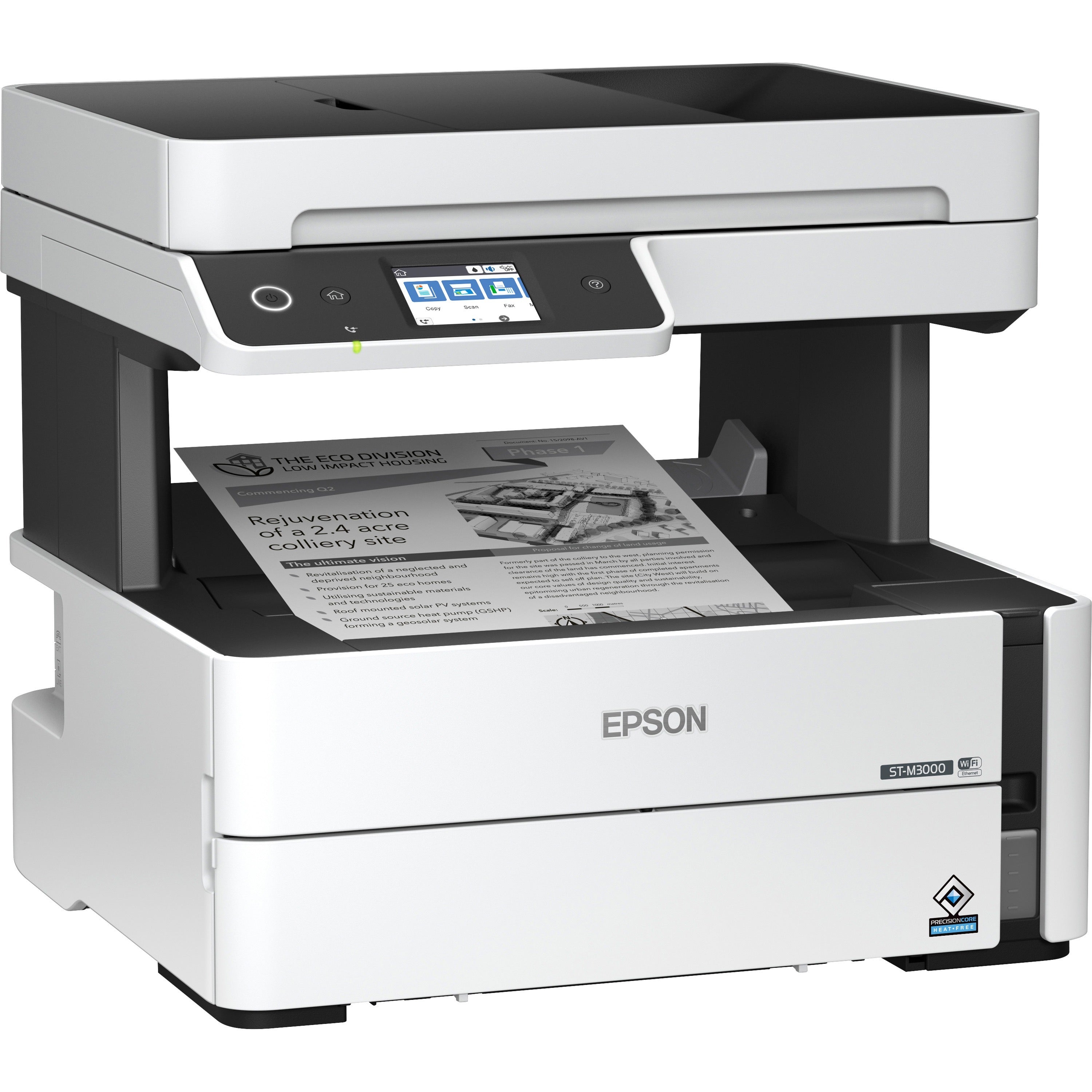 Epson WorkForce ST-M3000 Monochrome Multifunction Supertank Printer ...
