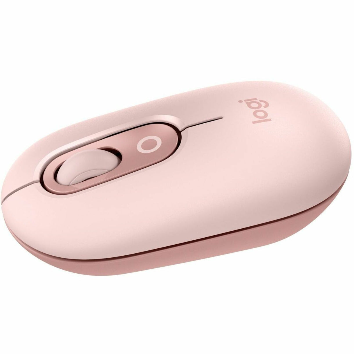 D&H Distributing - EDI Logitech POP Mouse, Compact and Portable Wireless Bluetooth Mouse With Programmable Buttons and Quiet Clicks, Easy-Switch Between up to 3 Devices, Rose - 910-007409