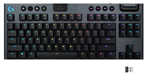 Logitech G915 TKL Tenkeyless LIGHTSPEED Wireless RGB Mechanical Gaming Keyboard (3 Switch Choices)