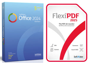 SoftMaker Office 2024 Standard with FlexiPDF 2025 Bundle for Windows (Download)