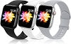 Prime Colors Soft Silicone Replacement Bands for Apple Watch Series 1-7 (3 Styles)