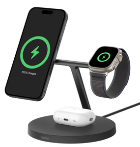 Belkin BoostCharge Pro 3-in-1 Wireless Charging Stand with Qi2 15W (2 Colors) (On Sale!)