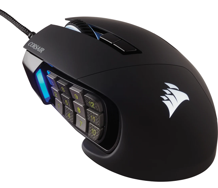 Corsair CH-9304211-NA SCIMITAR RGB ELITE Optical MOBA/MMO Gaming Mouse ...