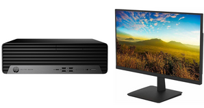 HP EliteDesk 800 G9 Intel Core i7 32GB RAM 512GB AMD Radeon RX 6300 SFF Desktop PC with Windows 11 Pro & FREE 27" FHD Monitor