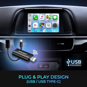 Adesso Gekogear Orbit A100 Bluetooth Wireless Apple CarPlay Adapter (On Sale!)