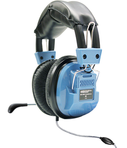 HamiltonBuhl Deluxe Headset with Gooseneck Mic and In-Line Volume Control Plus TRRS Plug