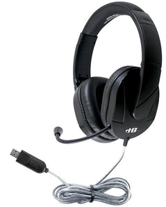 HamiltonBuhl MACH-2 USB/USB-C Deluxe-Sized Multimedia Headset with Steel Reinforced Gooseneck Mic (Multi-Packs Available)