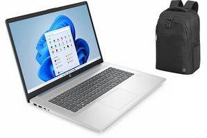 HP 17-CN 17.3" HD+ Intel Celeron 4GB RAM 256GB SSD Laptop with FREE! Backpack