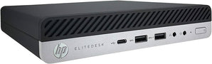 HP EliteDesk 800 G4 Intel Core i5 16GB RAM Mini Desktop with Windows 11 Pro (Refurbished) (2 Options)