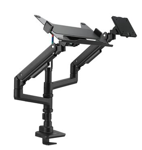Kensington SmartFit Premium Heavy Duty Dual Monitor Arm with Integrated Laptop Tray