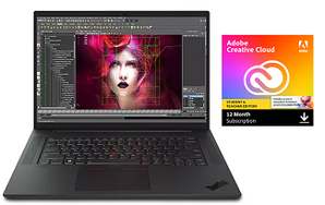Lenovo ThinkPad P1 G5 16" WQUXGA Intel Core i9 32GB RAM Creator's Kit w/FREE Adobe Creative Cloud
