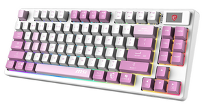 MSI FORGE GK600 TKL Wireless Violet Rechargeable Gaming & Content Creators' Keyboard (On Sale!)