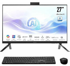 MSI Modern AI 27" QHD Intel Core Ultra 5 16GB RAM 1TB SSD All-in-One Desktop PC with Cloud Backup (2 Configurations) (On Sale!)
