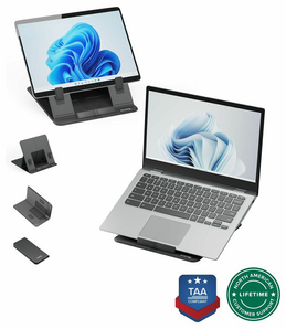 Pluggable Technologies Portable Foldable Laptop Stand with Adjustable Angles