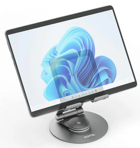 Pluggable Technologies Universal Tablet Stand with 360-Degree Rotating Base