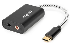 Rocstor USB-C to 3.5mm Stereo Speaker / Headphone & Microphone Audio Adapter