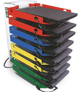 PowerGistics TableTower8 8-Shelf Desktop Storage and Charging Station