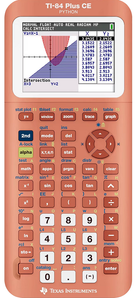 Texas Instruments TI-84 Plus CE Graphing Calculator with Python (Peach Pi)