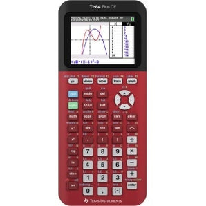 Texas Instruments TI-84 Plus CE Graphing Calculator (Radical Red)