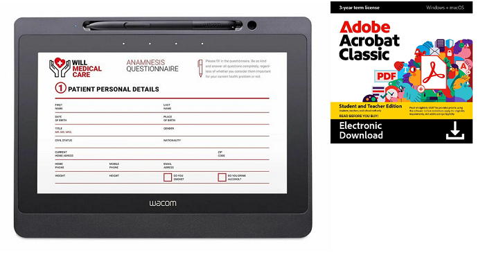 Wacom Tablet Complete Paperless Digital Signature System for Schools