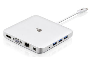 IOGEAR 10-Port Compact USB-C Docking Station with PD Pass-Thru