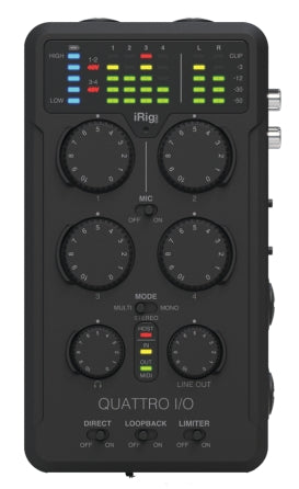 IK Multimedia IP-IRIG-QUATTRO-IN iRig Pro Quattro I/O with FREE ...