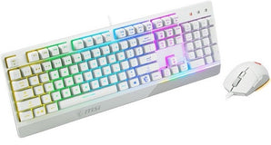 MSI VIGOR GK30 Gaming Keyboard & Mouse Combo (White) (On Sale!)